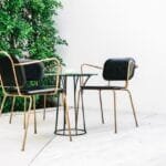 Outdoor Entertainment Space with Stylish and Durable Bar Stools